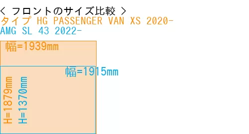 #タイプ HG PASSENGER VAN XS 2020- + AMG SL 43 2022-